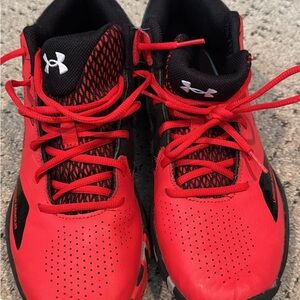 Under Armour Red and Black Athletic Shoes